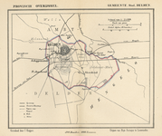 211OIK Gemeente-Atlas van Overijssel: Stad Delden. Naar officieele bronnen bewerkt. , 1867-01-01