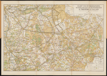 224 Kaart van de rijwielpaden, wandelwegen en ruiterwegen in Twenthe en Salland Toeristenkaart Twenthe en Salland. ...