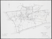 280 Gemeente Bathmen, kadastrale kaart (kopie) Dik omlijnd gebied rond dorp Bathmen op kadastrale ondergrond (kopie). ...