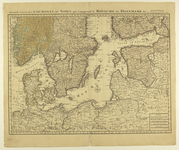 363 Seconde Carte des Courones du Nord qui comprend le Royaume de Danemark Kaart van Noord-Europa: Denemarken, ...