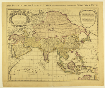 371 Asia Divisa in Imperia, Regna & Status in quae Distribuitur, ad usum Serenissimi Burgundiae Ducis Kaart van Azië. ...