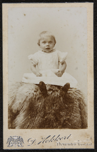 102 -27 Portret van een kind op een dierenvel., 1890-01-01