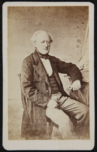 43 -10 Portret van man. Zeer vroege carte de visite., 1860-01-01