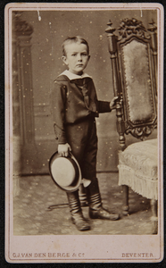 43 -92 Portret van Pieter Stoffel (Deventer 26-09-1874 - 1952 Deventer) als kind., 1877-01-01