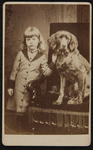 43 -97 Portret van een kind met hond., 1868-01-01