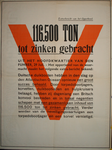 70034 A Tweezijdige letteraffiche met pro-Duitse propaganda. Beide kanten zijn oranje en zwart bedrukt en eenvoudig van ...