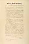 70053 Letteraffiche van het Militaire Gezag, ingesteld krachtens de wet in 1899 met instructies over hoe de bevolking ...