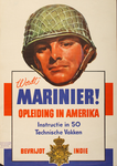 70127 Beeldaffiche, om mannen te werven voor een opleiding tot marinier voor de bevrijding van voormalig ...