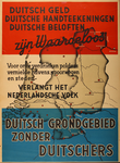 70145 Een affiche van Nederland. De achtergrond is rood wit blauw gekleurd. Erop te zien is een landkaart van Nederland ...
