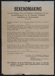 8 Letteraffiche uit Den Haag, betreffende het verbod op het oversteken van de IJssel voor mannen geboren in 1905-1928. ...