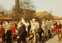 21912 Hoorzitting Kamercommissie, Den Haag Binnenhof, i.v.m. grenswijziging.Manifestatie Diepenveners., 1972-03-15