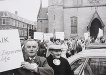 21961 Manifestatie Den Haag i.v.m. herindeling Diepenveen., 1972-09-12