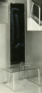 609 Toilettafel in All-Steel uitvoering, met kristalglazen legblad, 01-01-1936 - 31-12-1950