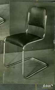 617 Stoel, in All-steel uitvoering met gestofferde zitting en rug, 01-01-1936 - 31-12-1950