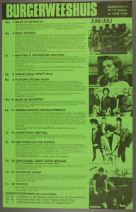 108 Overzicht programma juni/juli 1987., 1987-06-01