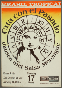 287 Brasil Tropical.Cita Con El PasadoDansen met Salsa Merengue.Entrée: F.10,-.Aantal bezoekers: 168, 1990-03-17