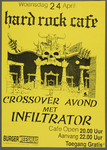 371 Hardrock caféCrossover avond met Infiltrator.Entree: gratis., 1991-04-24