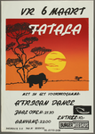 437 Aankondiging optreden van de Afrikaanse groep Fatale met in het voorprogramma 'Afrikan dance , werkgroep Afrikaans ...