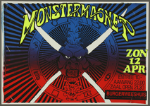 450 Aankondiging optreden van de Amerikaanse heavy metalband Monster Magnet.Entree: F.10,-Aantal bezoekers: 111, 1992-04-12