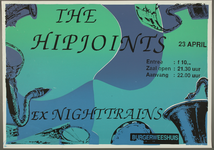 452 Aankondiging optreden van The Hip Joints (ex Nighttrains).Entree: F. 10,-.Aantal bezoekers: 57, 1992-04-23