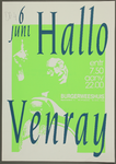 470 Aankondiging optreden van de Nederlandse gitaarrockband Hallo Venray uit Den Haag.Entree: F.7,50.Aantal bezoekers: ...