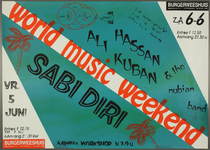 471 World Music Weekend met optredens van Sabi Diri (5 juniaantal bezoekers: 63) en Ali Hasan Kuban (6 juni, aantal ...