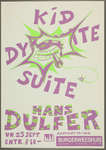 487 Aankondiging optreden van de Nederlandse saxofonist Hans Dulfer, muziekstijl: jazz.Verder een optreden van Kid ...
