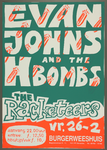 555 Aankondiging optreden van de Amerikaanse band Evan Jones & The H Bombs. In het voorprogramma The Racketeers, ...