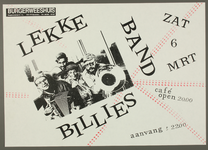 557 Aankondiging café-optreden van De Lekke Band Billies., 1993-03-06