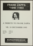 601 Frank Zappa (1940-1993). Herdenkingsavond.Entree: gratis., 1993-12-10