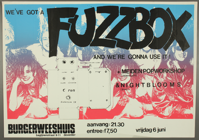 74 Aankondiging optreden van de groepen We've got a Fuzzbox and we're gonna use it en The ...