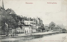 50791 Vanaf de Olifantsbrug is de achterzijde van de Bokkingshang, richting Houtmarkt en Boreelkazerne te zien. In het ...