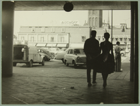 1166 Marktplein in Hengelo (O), gezien vanaf de Telgenflat., 1960-01-01