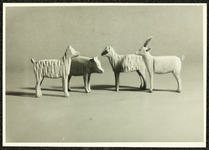 185 Varken, hond, geit, schaap, Ertsgebergte 20e eeuw. Collectie Speelgoedmuseum., 1972-01-01