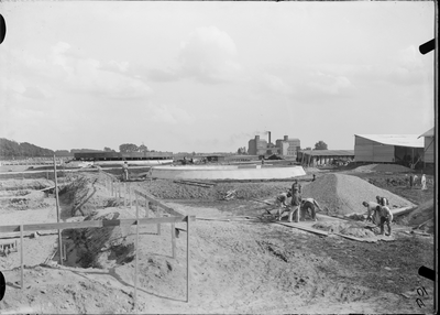 708 Gasfabriek. Algemeen overzicht bouwterrein., 1909-08-10