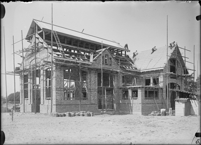 762 Gasfabriek in aanbouw., 1909-10-01