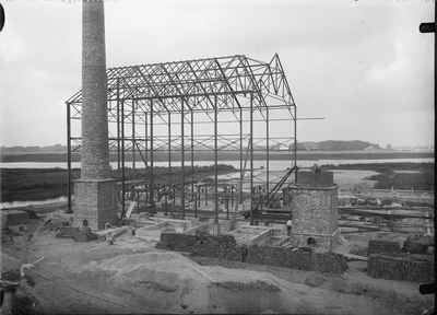 781 Gasfabriek in aanbouw., 1909-01-01