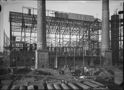 784 Gasfabriek in aanbouw., 1909-01-01