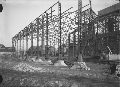 786 Gasfabriek in aanbouw., 1909-01-01