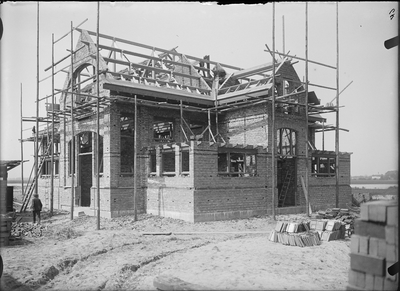 798 Gasfabriek in aanbouw., 1909-01-01