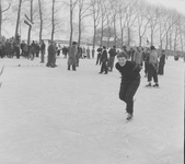 2536 Deventer Schaatskampioenschappen, gehouden op de ijsbaan aan de Snipperling., 1955-01-01
