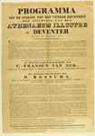 422 Letteraffiche met daarop het programma van het feest te Deventer., 1830-02-16