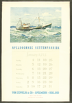 178 Apeldoornse Nettenfabriek Von Zeppelin & Co., Apeldoorn nets and twines - netten en garens Kalender 1953 ...
