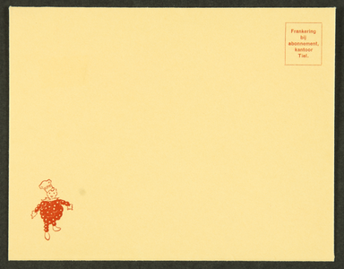 24 De Betuwe, TielNieuwjaarswens voor 1941 in briefvorm (met bijbehorende envelop) van de directeur van Mij. De Betuwe ...
