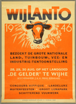 318 Affiche voor de Nationale landbouw-, tuinbouw-, vee- en industrietentoonstelling; 28-29-30 augustus op het landgoed ...