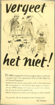 328 Affiche (origineel ontwerp in houtskool) met een oproep van het Bestuur aan de leerlingen van de HBS te Zutphen om ...