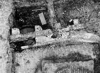 1375 Overzicht opgraving riool+bestrating, 01-06-1979