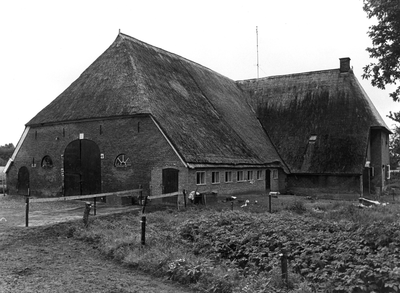 3959 Boerderij, noord- en westgevel. Linde, 03-07-1969