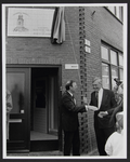 1872 Opening studio Deventer Omroep. Links burgemeester Waal., 1993-03-01
