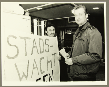 4095 De heer Weemer, stadswacht protestactie, 1997-04-01